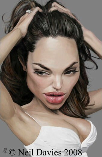 Angelina Jolie Caricature