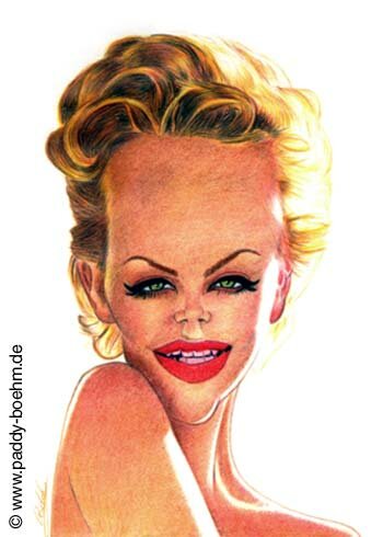 Charlize Theron Caricature