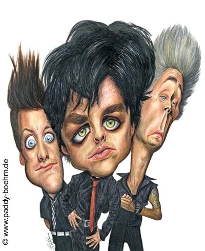 Green Day Caricature