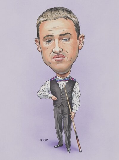 Stephen Hendry Caricature