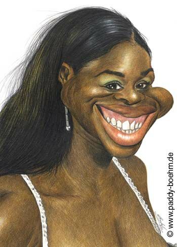 Serena Williams Caricature