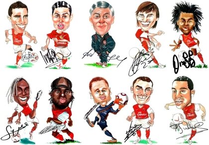 Arsenal FC Caricatures