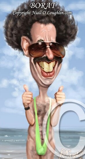 Borat Caricature