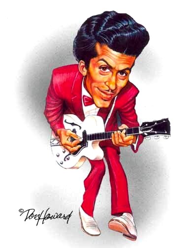 Chuck Berry Caricature