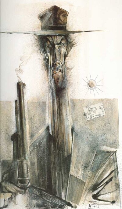 clint eastwood drawings