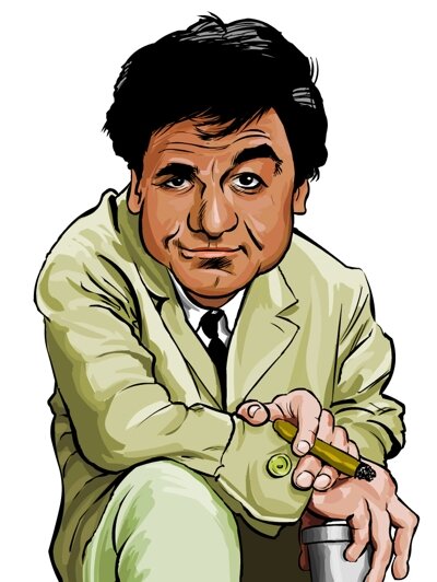 Lieutenant Columbo Caricature