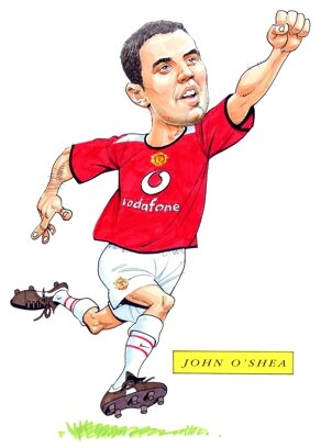 John O'Shea Caricature