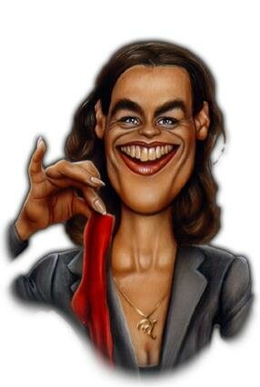 Kati Witt Caricature