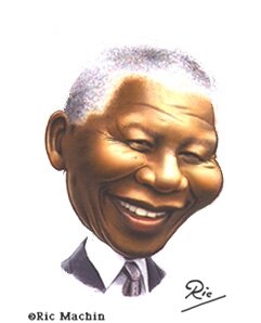 Nelson Mandela Caricature