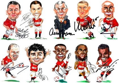 Man United Caricatures