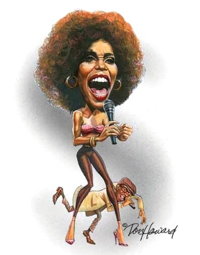 Whitney Houston Caricature